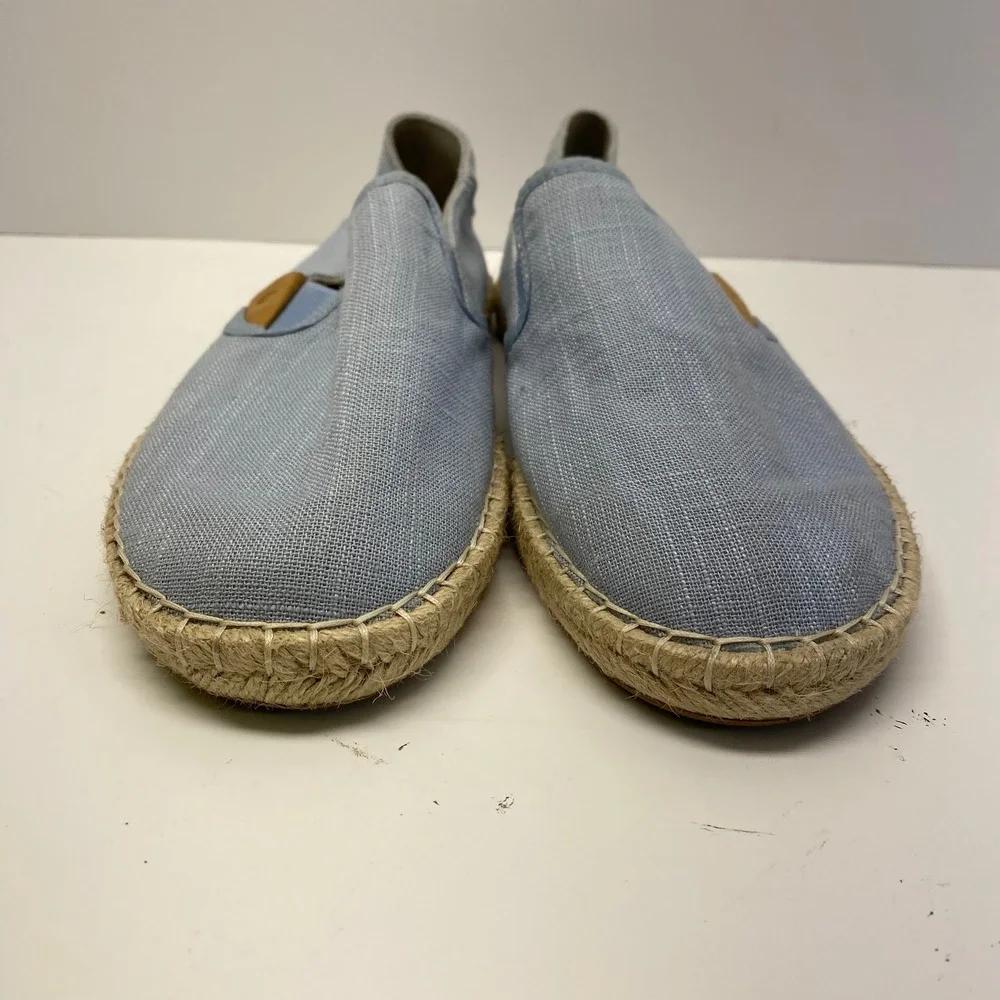 OluKai Kaula Paa Kapa Women's Espadrille Slip On Shoes‎ Light Blue Size W 8